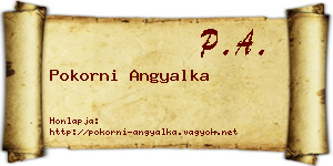 Pokorni Angyalka névjegykártya